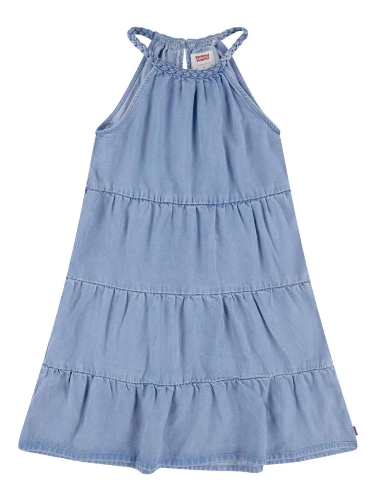 

Платье Levi's Kids из шамбре с плетеными бретелями, синий