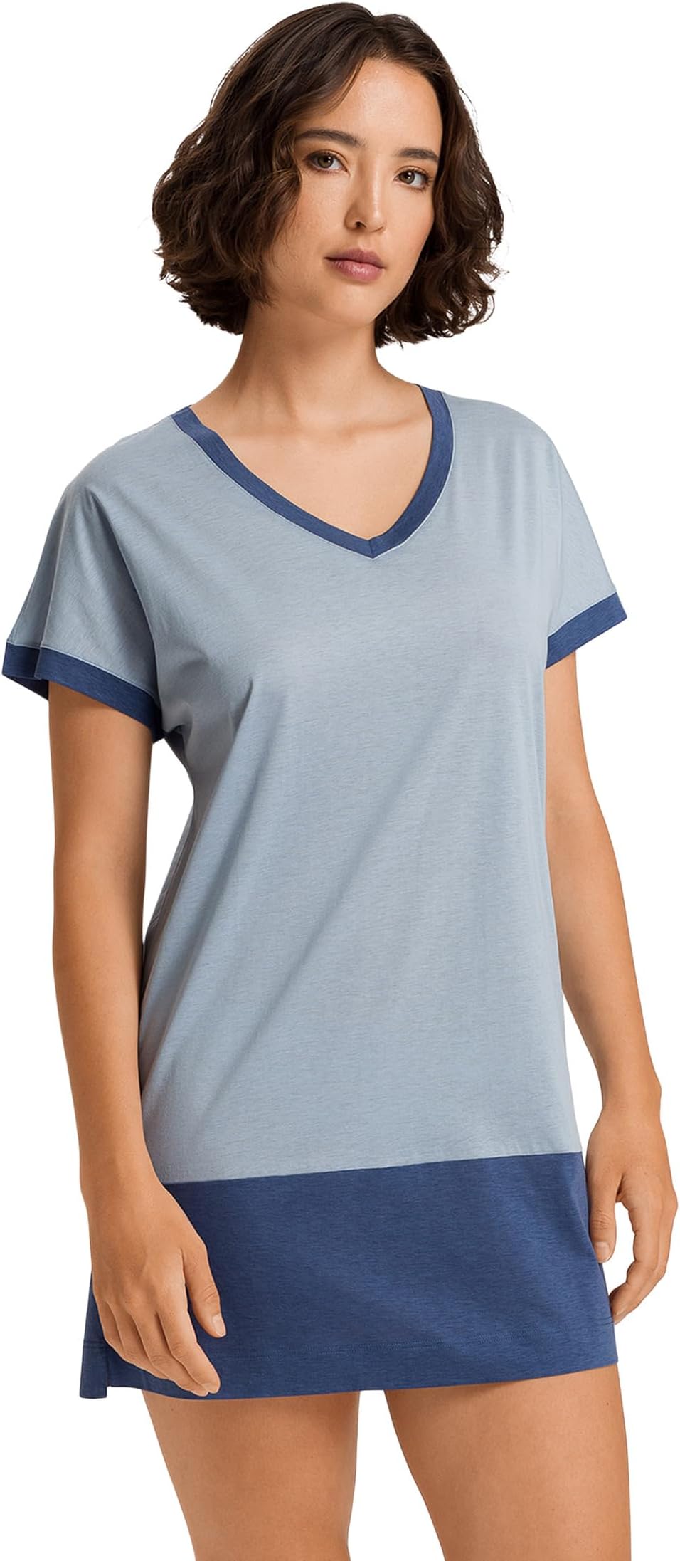 

Ночная рубашка Hanro Laura Short Sleeve Big Shirt Nightgown, цвет Sea Breeze