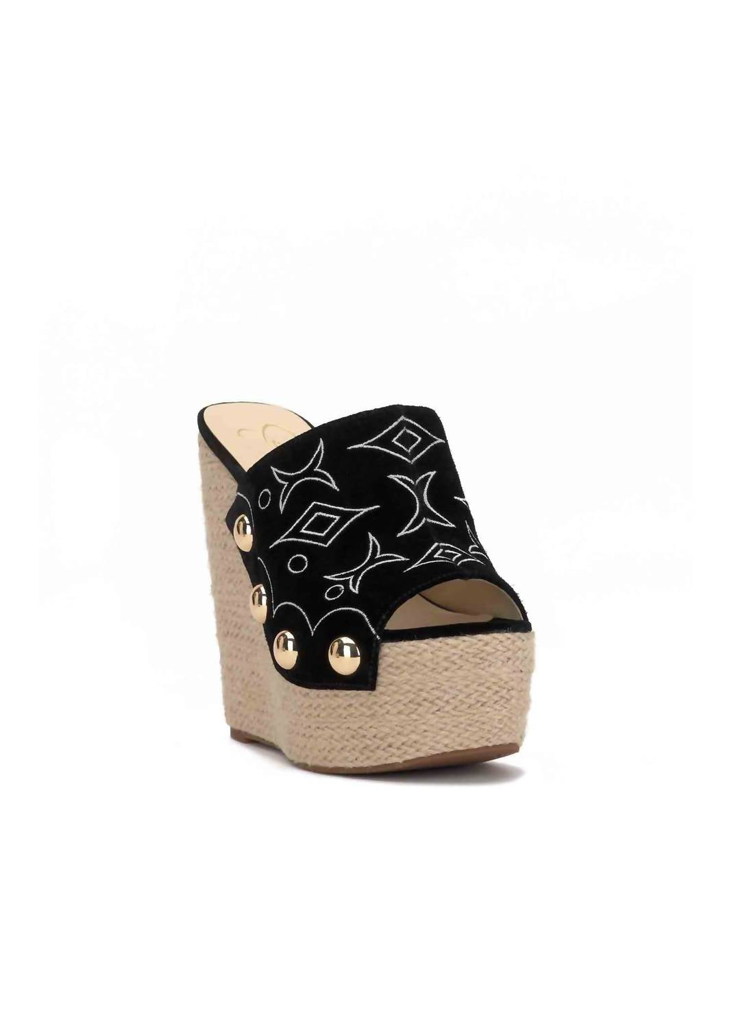 Women's Vadim Espadrille Wedge Heels In Black Jessica Simpson