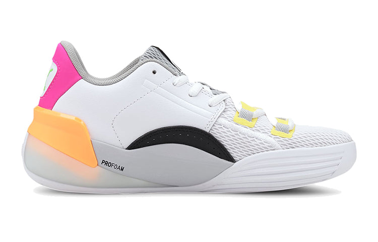 Кроссовки PUMA Clyde Hardwood Retro Fantasy 'White Pink Orange' 194165-01 — фото 3