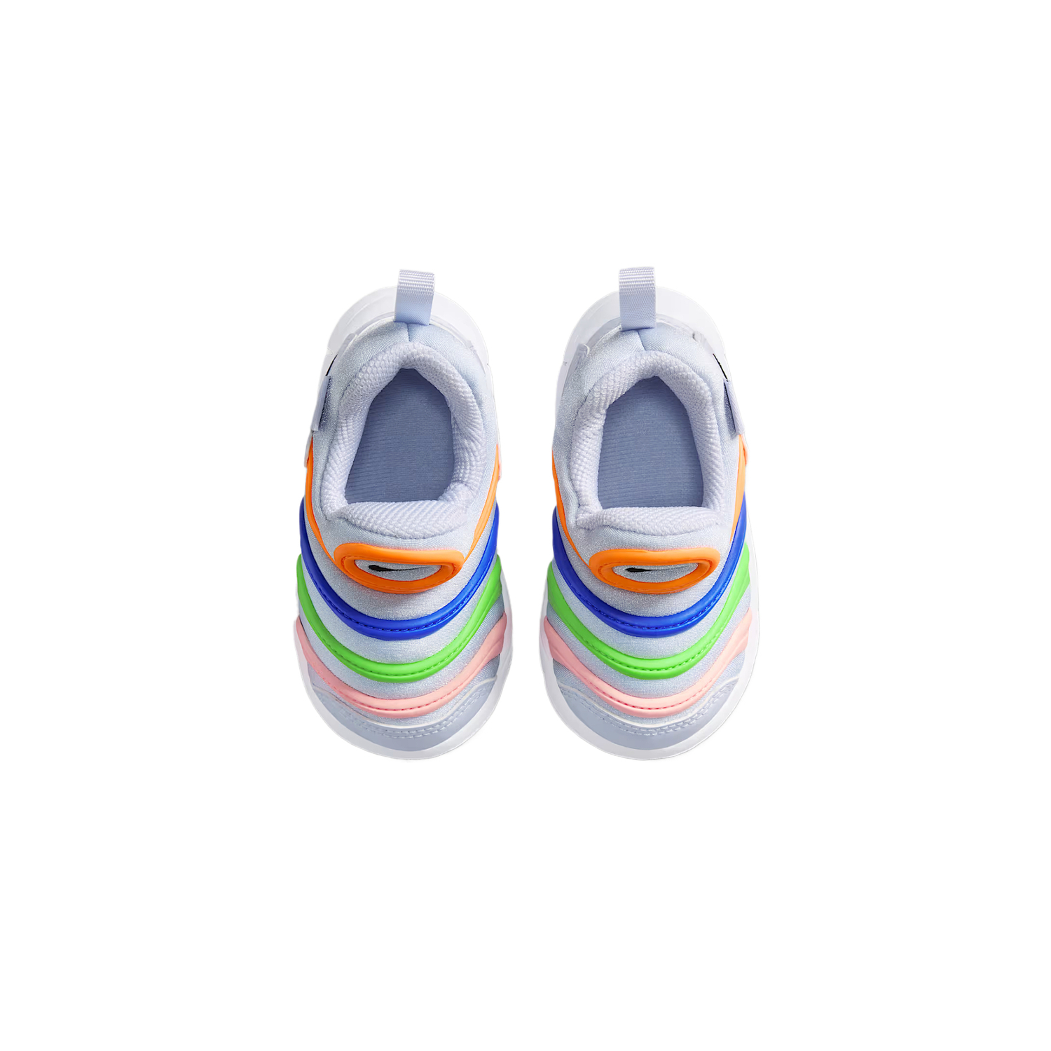 Дышащие низкие детские ботинки Dynamo Free для малышей Nike, оранжевый/синий/черный — фото 4