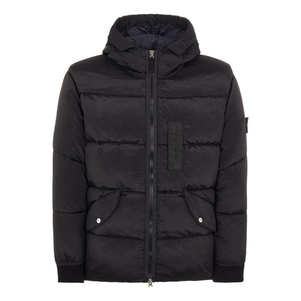 

Куртка nylon metal hooded down jacket 'black' Stone Island, черный