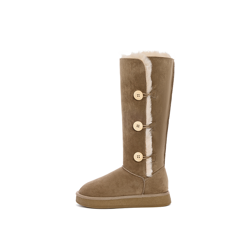 ST&SAT Высокие зимние ботинки женские хаки, цвет Khaki
