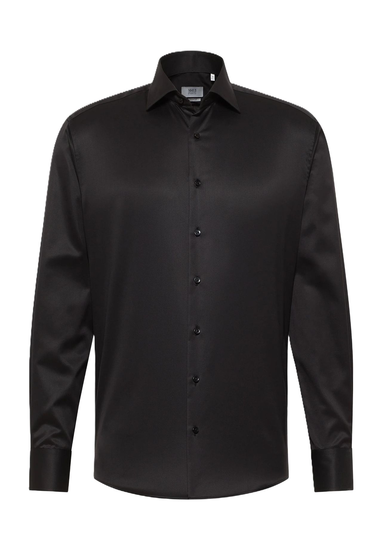 

Luxury Shirt Деловая рубашка, современный крой, саржа, мужская ETERNA, цвет 39 Schwarz