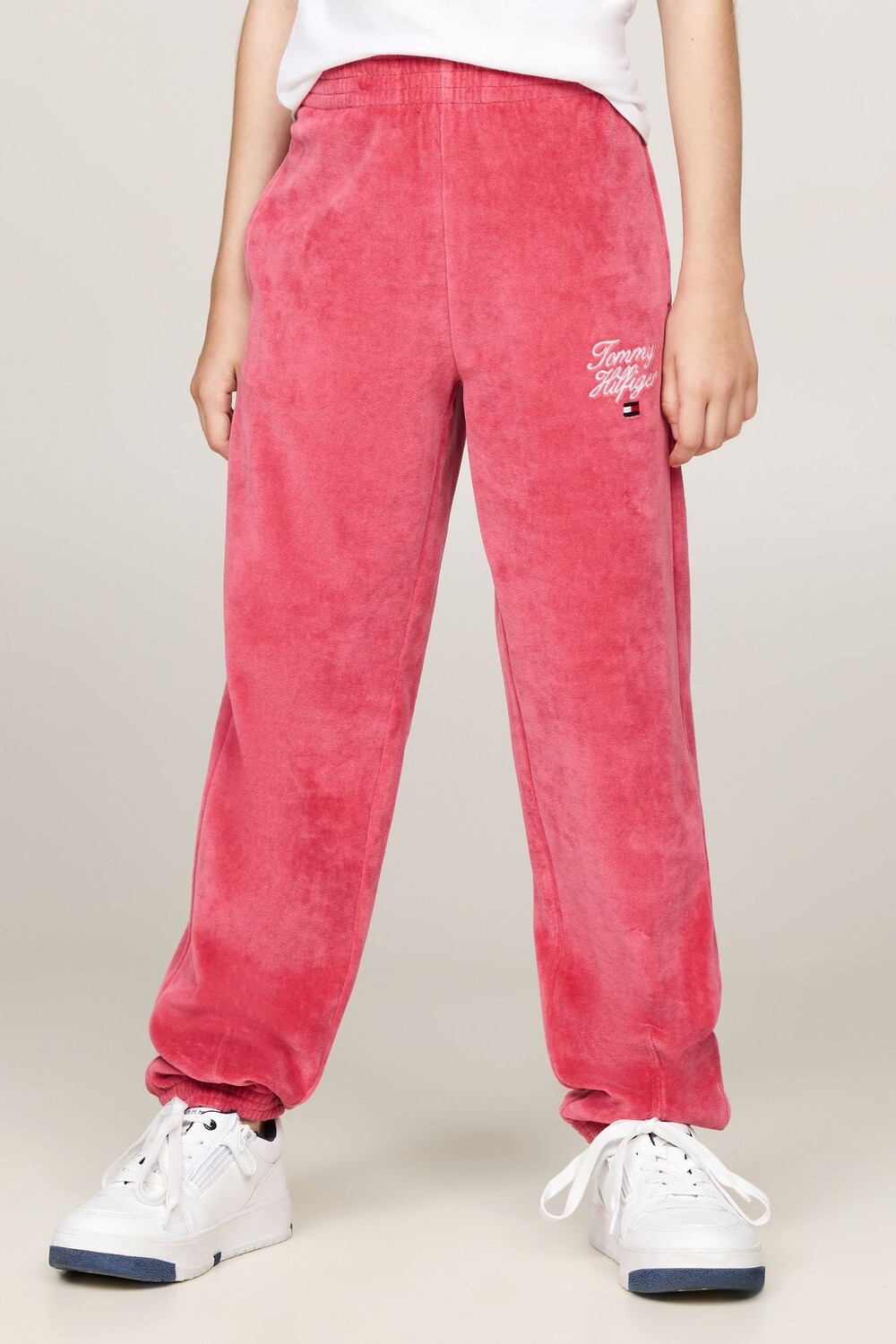 

Брюки из велюра Tommy Hilfiger, розовый