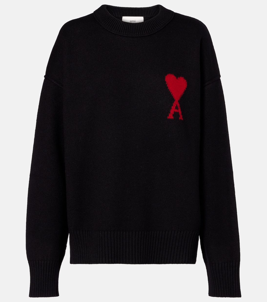

Свитер Ami de Cœur из натуральной шерсти Ami Paris, Noir Rouge