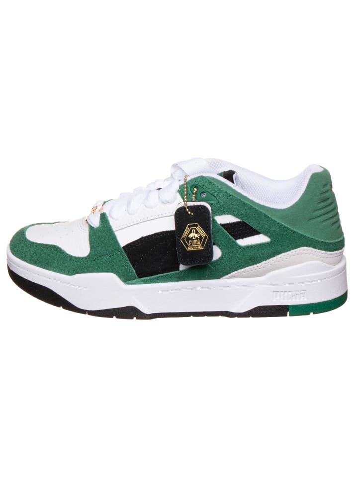 

Низкие кроссовки Puma, белый/зеленый/черный