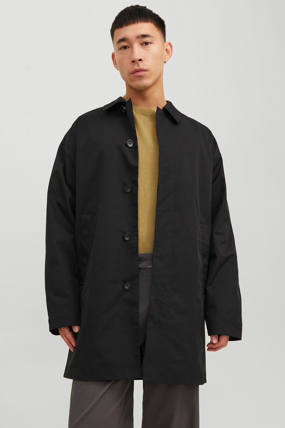 

Умный тренч Jack & Jones, черный