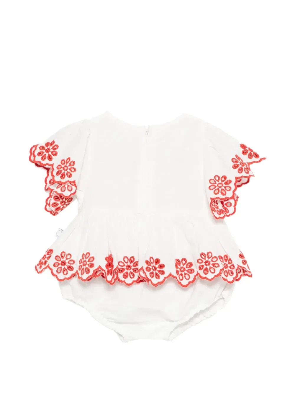 Платье с вышивкой Stella McCartney Kids, белый — фото 2