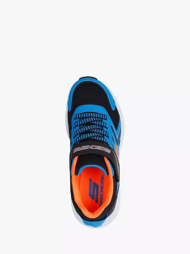 Детские беговые кроссовки Microspec, синие/разноцветные Skechers — фото 3