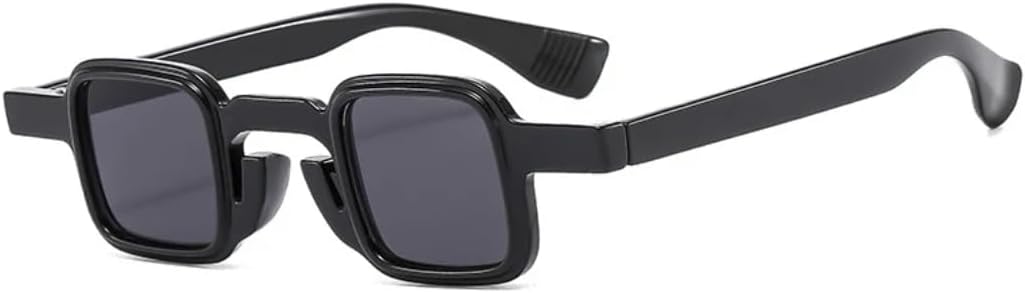 

Модные маленькие солнцезащитные очки для женщин с прозрачными градиентными линзами, солнцезащитные очки UV400, ретро-стиль, трендовые двухцветные очки для мужчин UUPTTPL, Black Gray