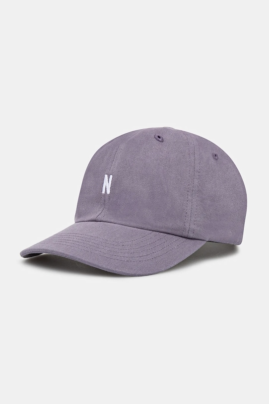 

Хлопковая кепка с козырьком Twill Sports Cap Norse Projects, фиолетовый