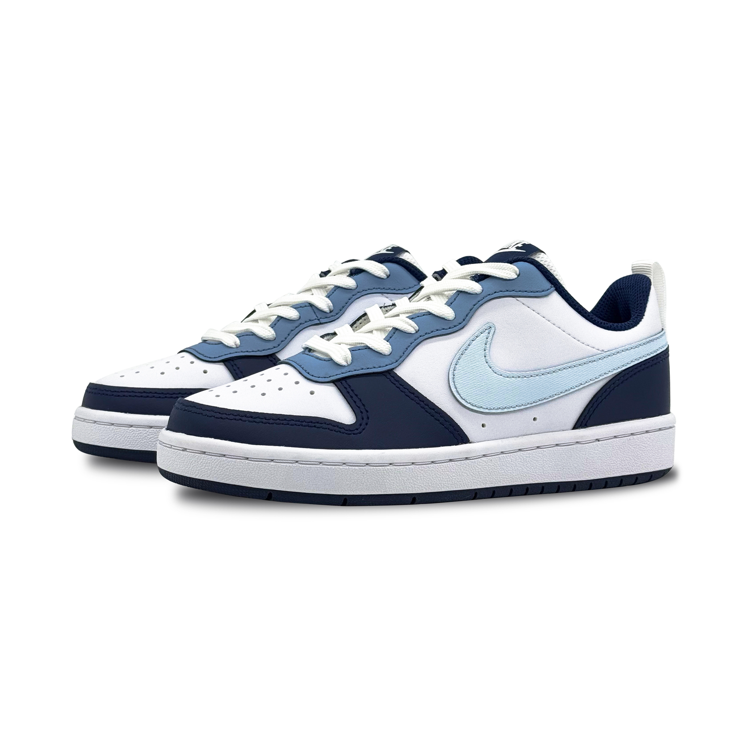 Nike Court Borough Low 2 Low Top детские скейтбординг кроссовки Light Blue для подростков — фото 4