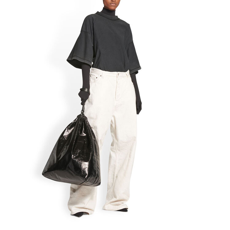 Повседневные брюки унисекс Off-white Balenciaga, кремовый — фото 4