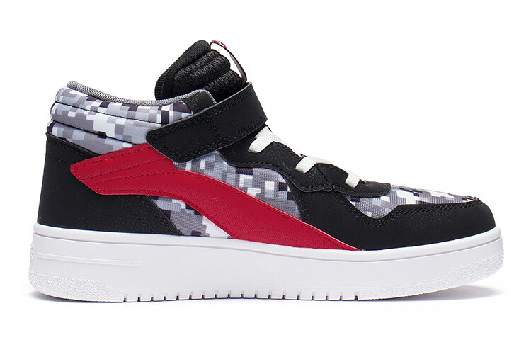 Детские кроссовки для скейтбординга GS Mid-top Black/shadow Gray Camouflage Lining Young — фото 2