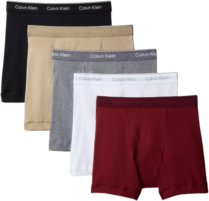 

Комплект из 5 трусов-боксеров Calvin Klein Classics, 100% хлопок, Black / Grey / Rusted Root / White / Rock Ridge (900)