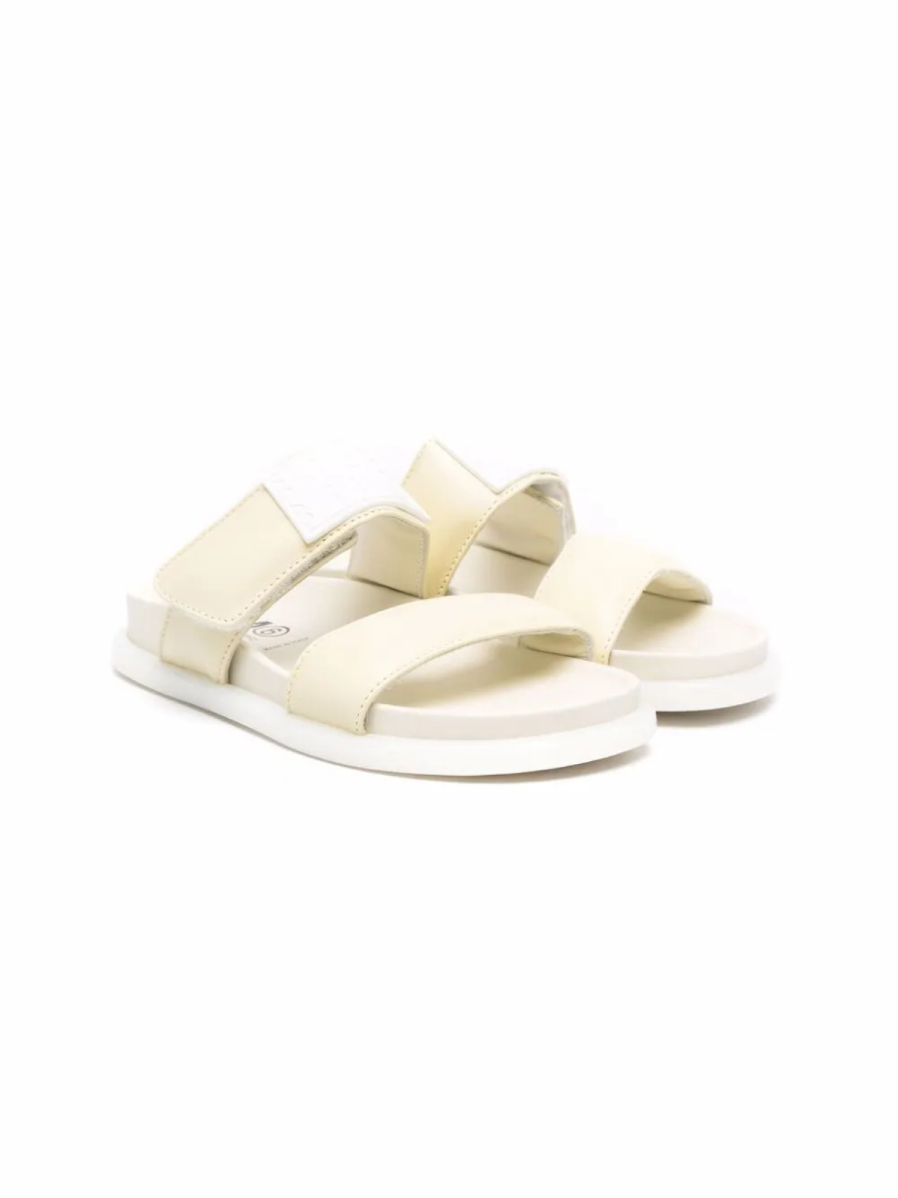 

MM6 Maison Margiela Kids сандалии с закругленным носком, желтый