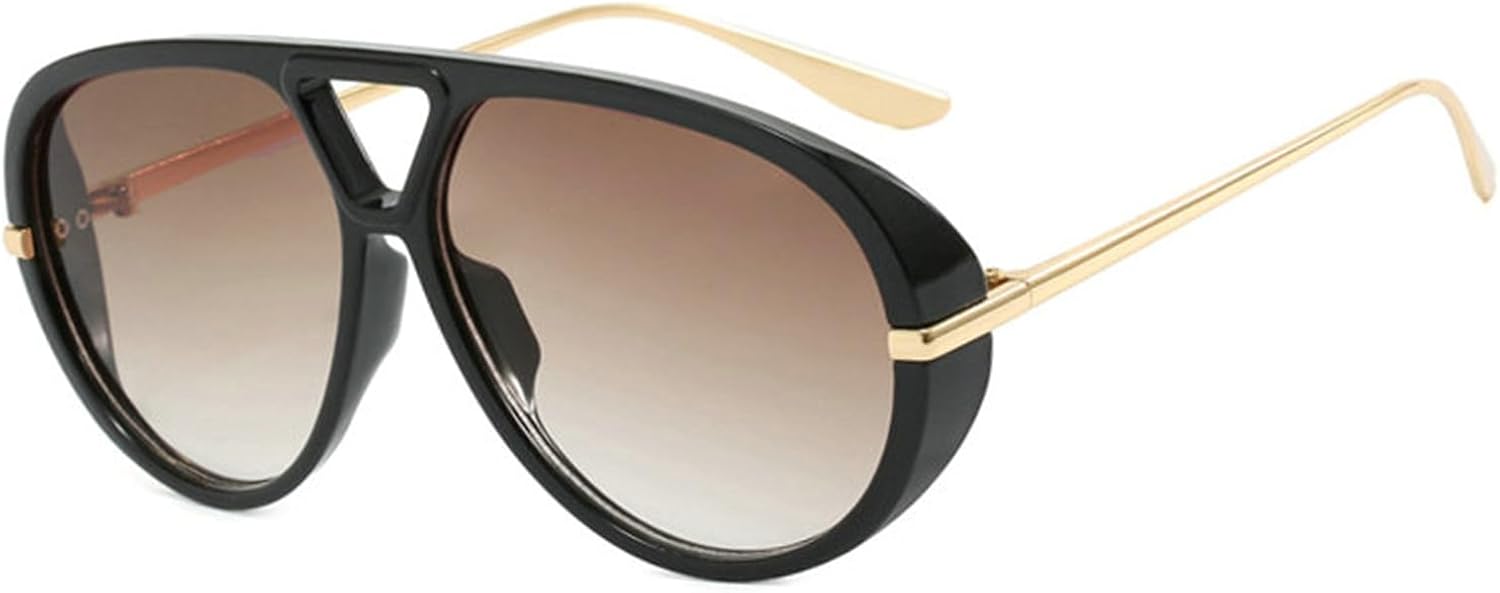 

Хелена Ретро большие солнцезащитные очки-пилот с защитным экраном для женщин, модные панк-очки для мужчин, градиентные очки с защитой от УФ-излучения UV400 для активного отдыха и путешествий helena, C3