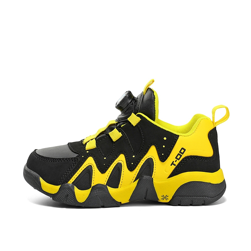 

Кроссовки детские с низким верхом и амортизацией, износостойкие YUZHAOLIN, черный/желтый