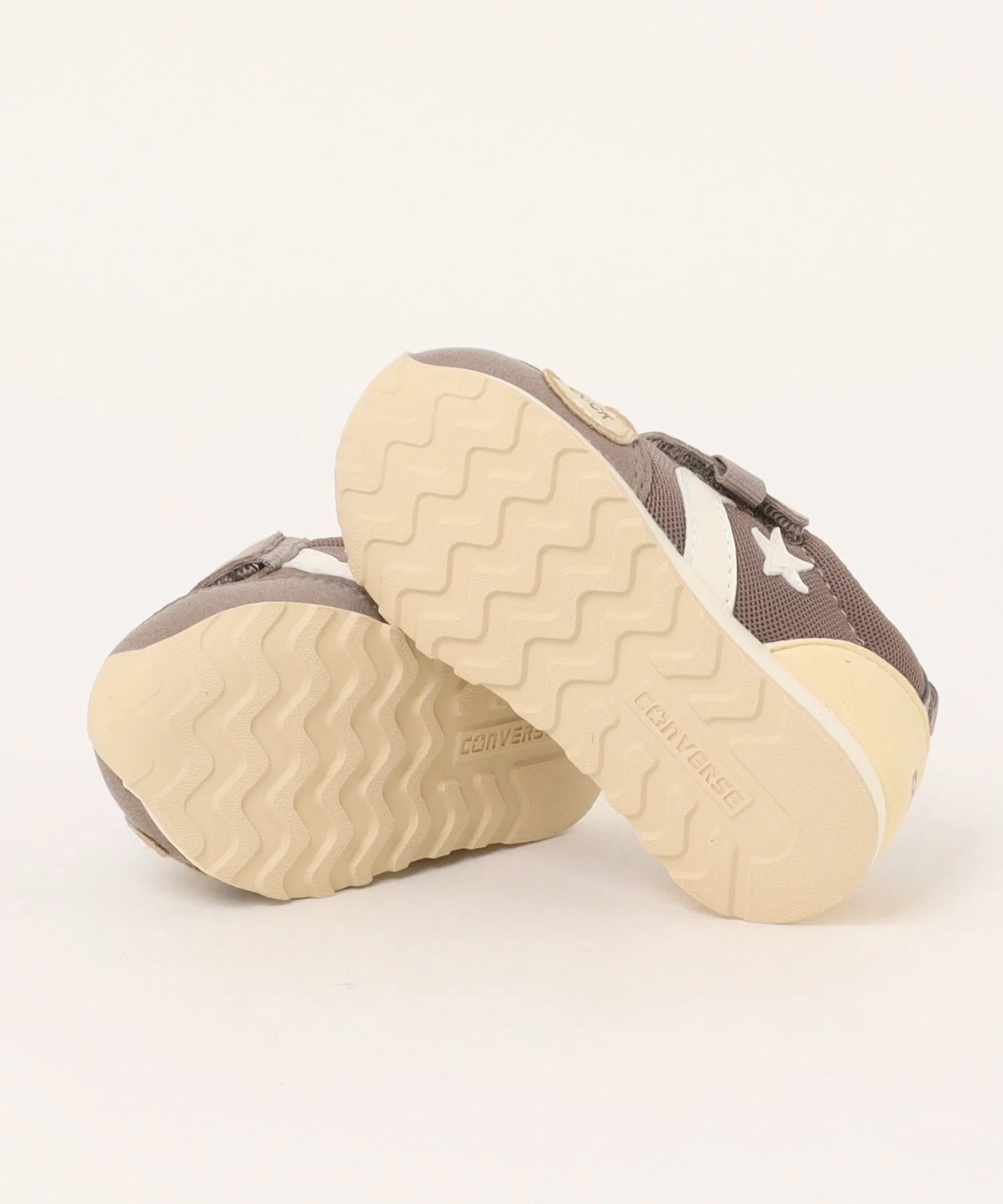 Детские кроссовки Converse BB RS/TAB из ткани «Табеццо Доубуцу» коричневые — фото 4
