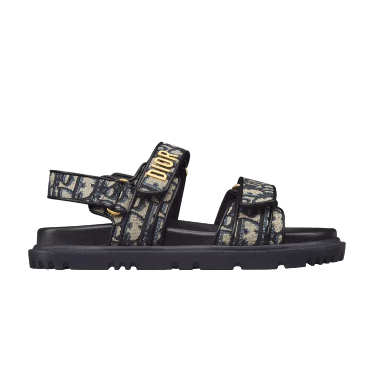 Кроссовки Dior Wmns Dioract Sandal 'Dior Oblique - Deep Blue', черный