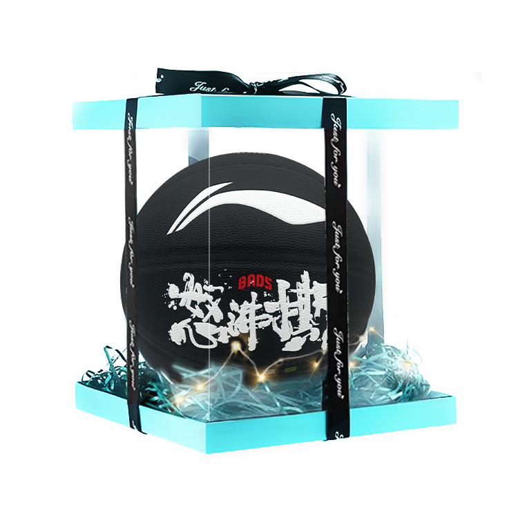 

LINING Баскетбольный мяч PU черно-белый размер 7 тренировочный унисекс