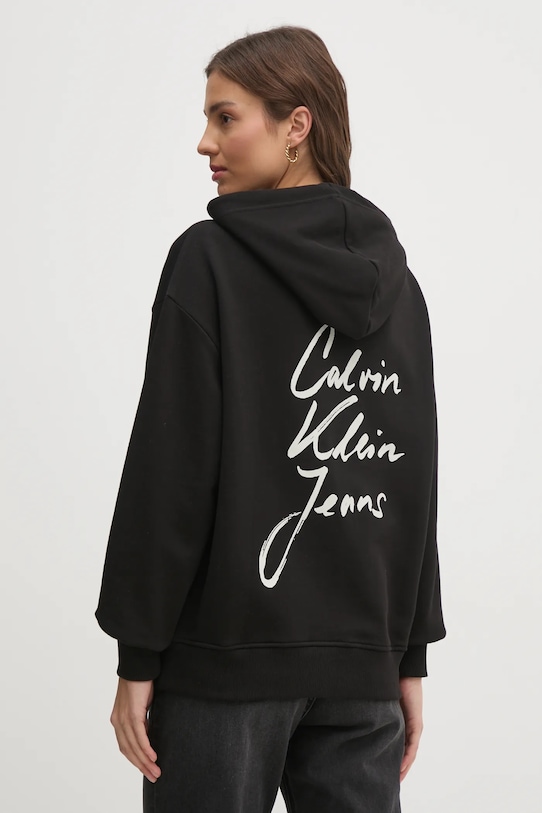 

Хлопковая толстовка Calvin Klein Jeans, черный