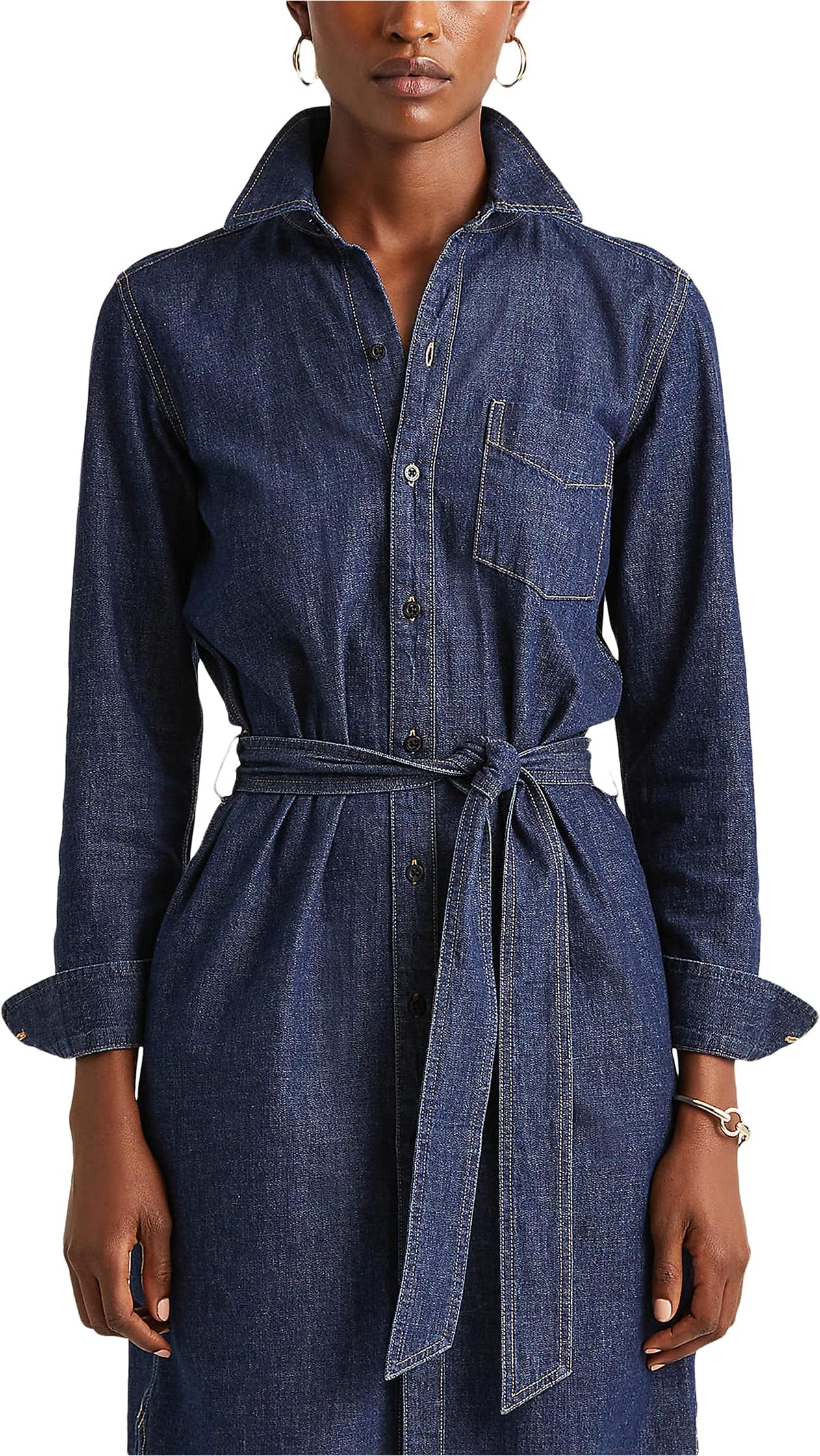 

Платье Lauren Ralph Lauren Long Sleeve Day Dress, цвет Pure Rinse Wash