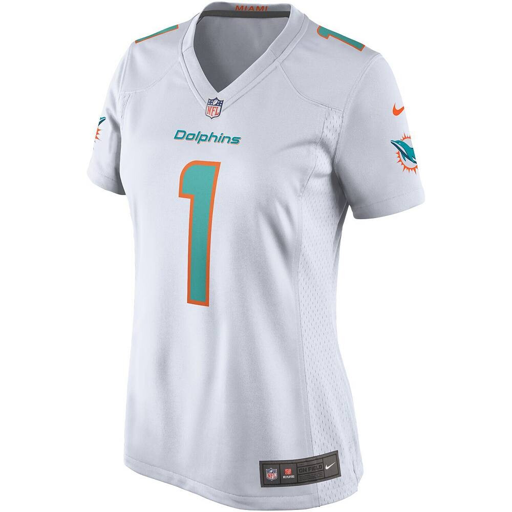 Женское белое джерси Nike Tua Tagovailoa Miami Dolphins Game, цвет Dol White — фото 3