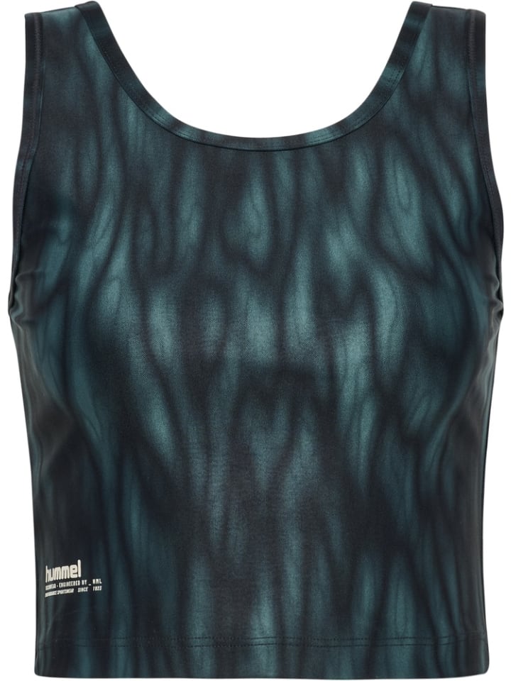 

Спортивная футболка "Hiit Aop Intensity W Top" синего цвета Hummel