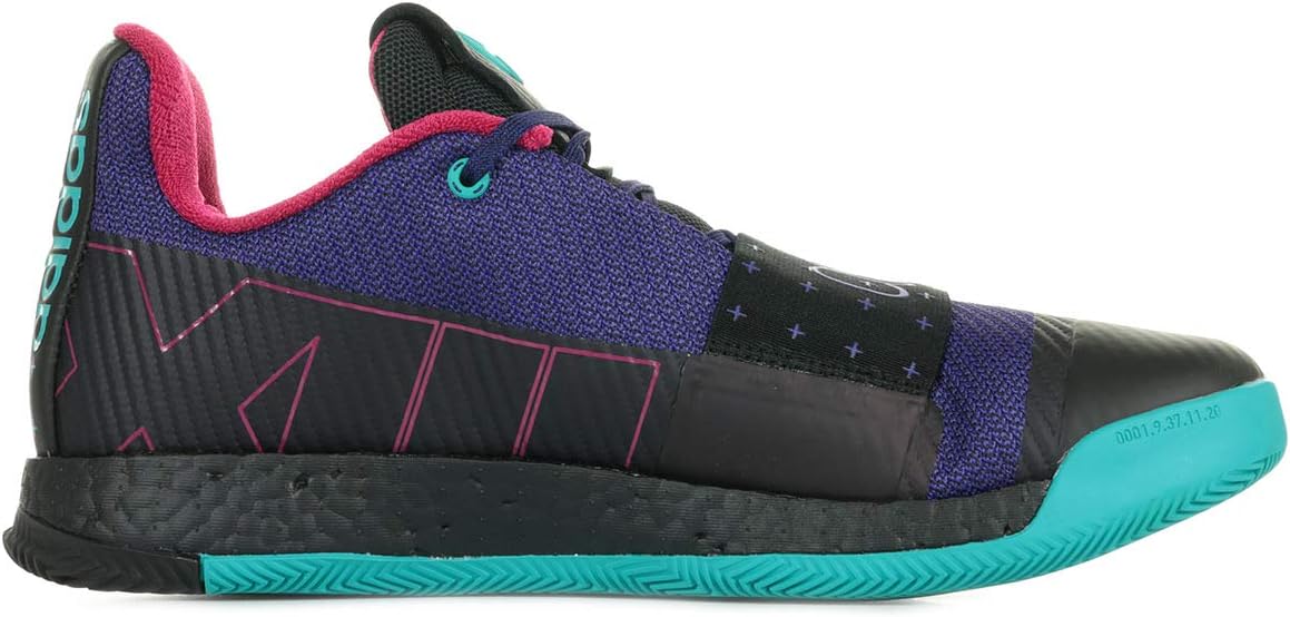 Баскетбольные кроссовки Adidas Harden Vol 3 черно-сине-серые (G26811), фиолетовый — фото 4