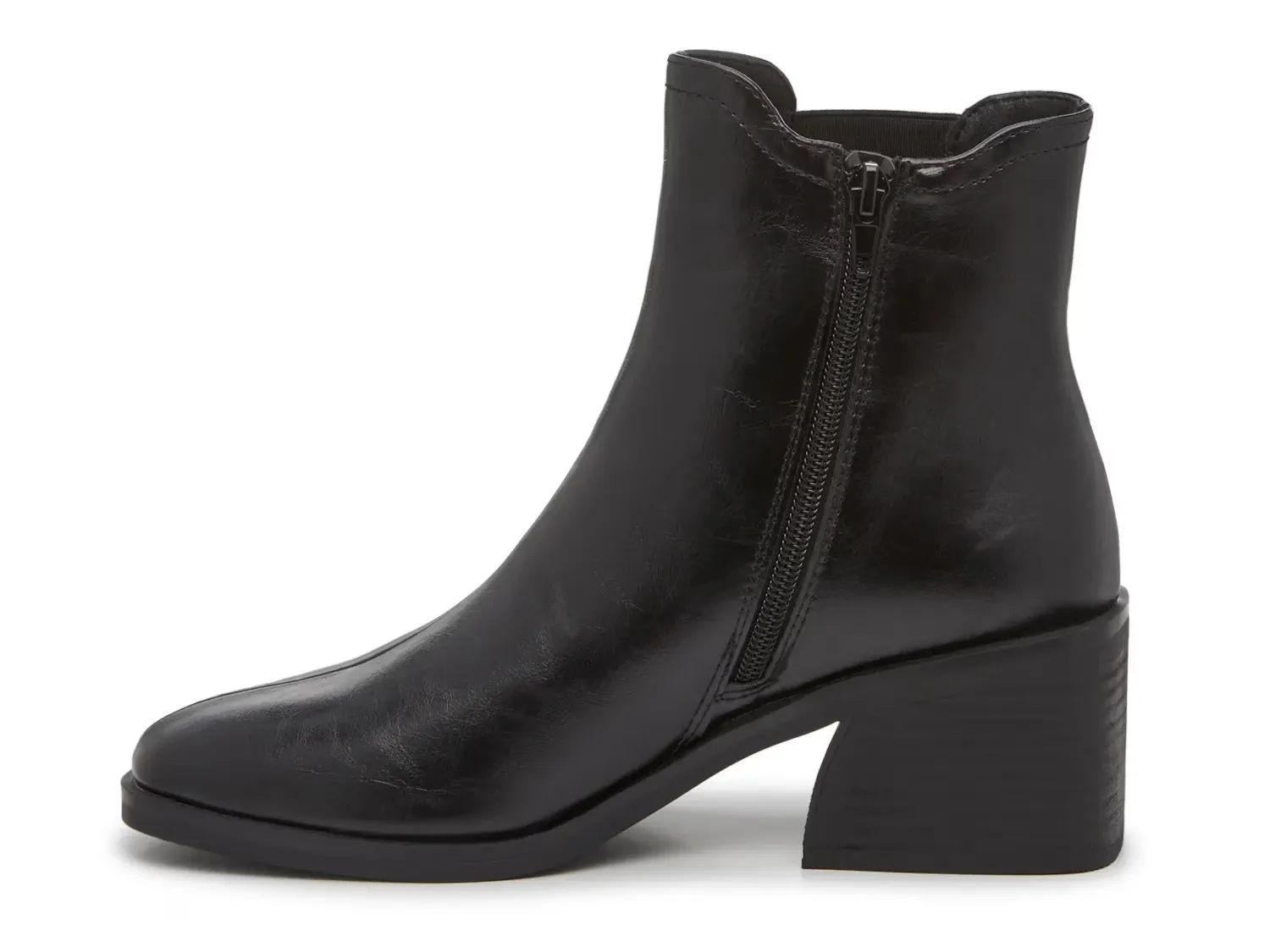 Женские ботинки Steve Madden Treaty с пряжкой на каблуке, черный — фото 3