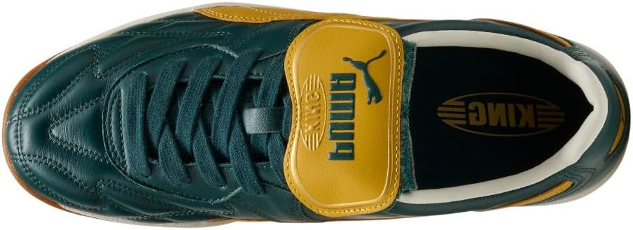 Мужские кроссовки PUMA King Indoor на шнуровке повседневные - зеленые — фото 4