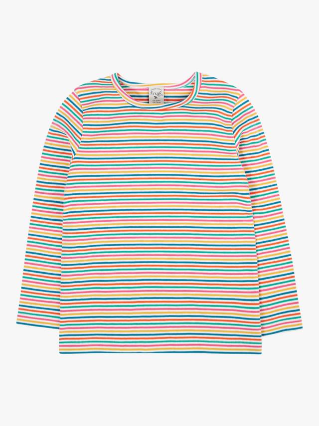 

Детская кофта Lucia с длинными рукавами из хлопка Frugi, Multi Stripe