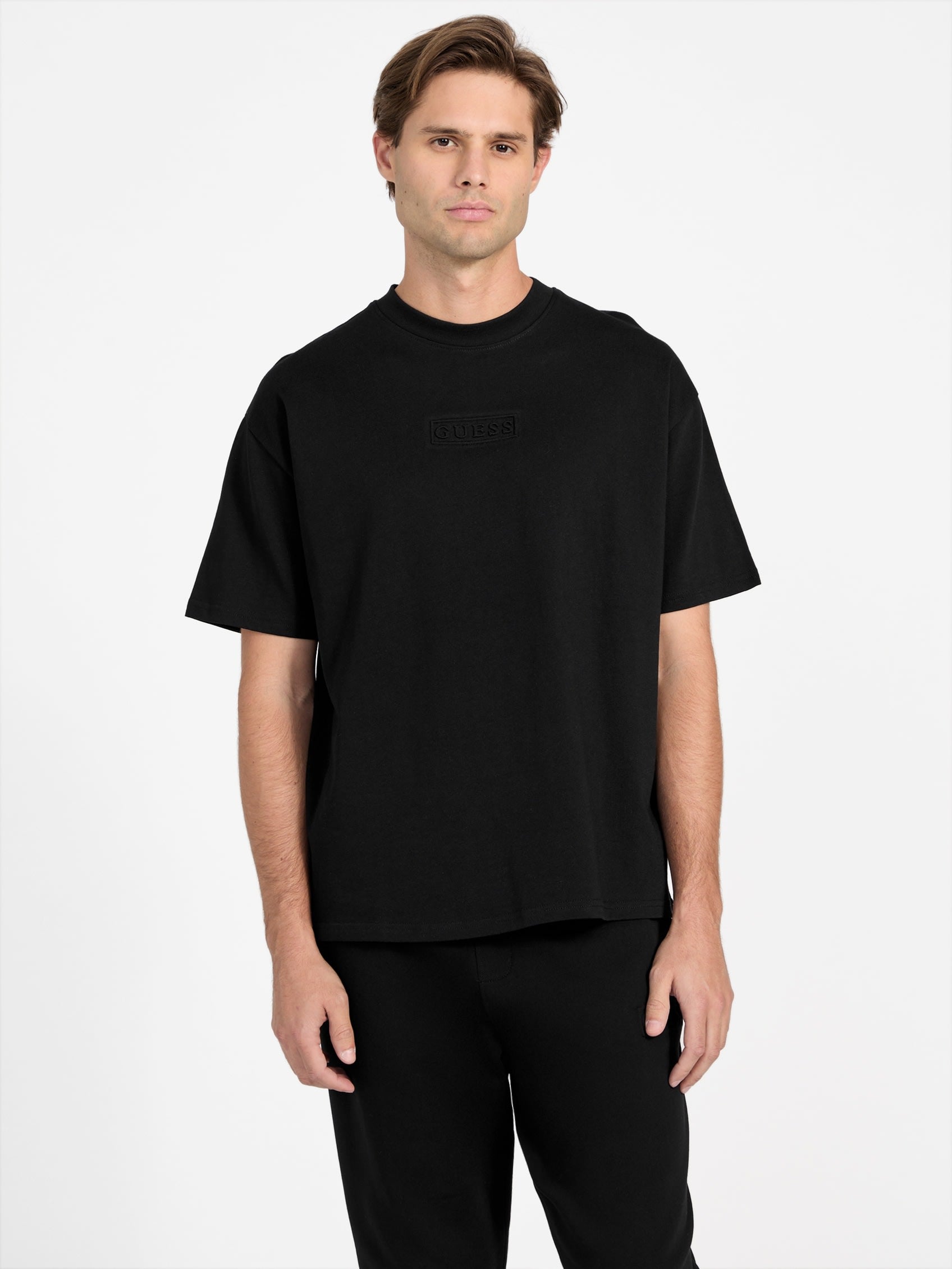 

Футболка Cruz с круглым вырезом Guess Factory, черный