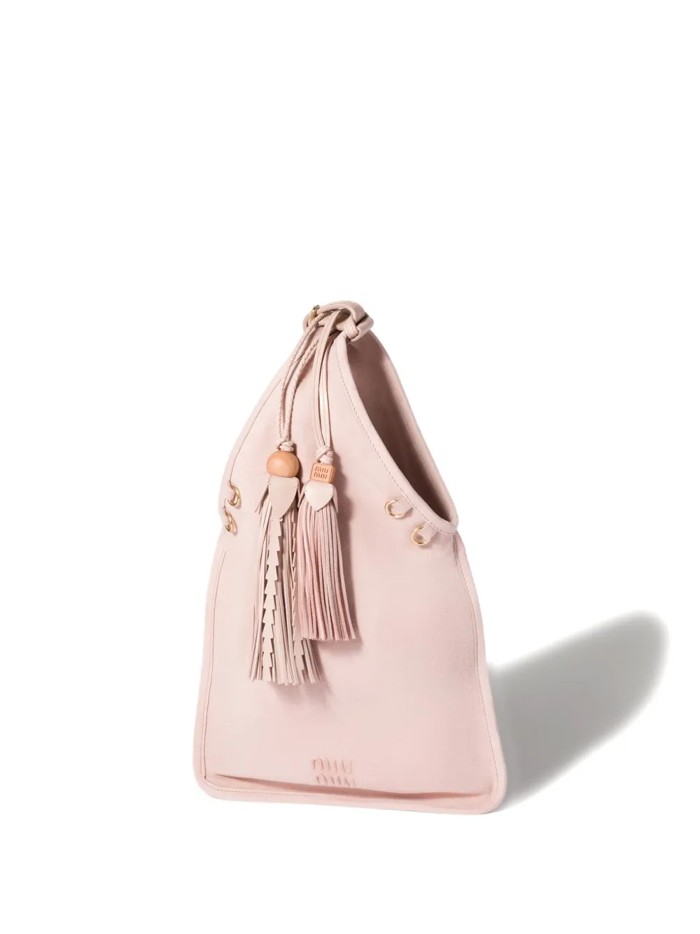 

Сумка-тоут с кисточками MIU MIU, розовый