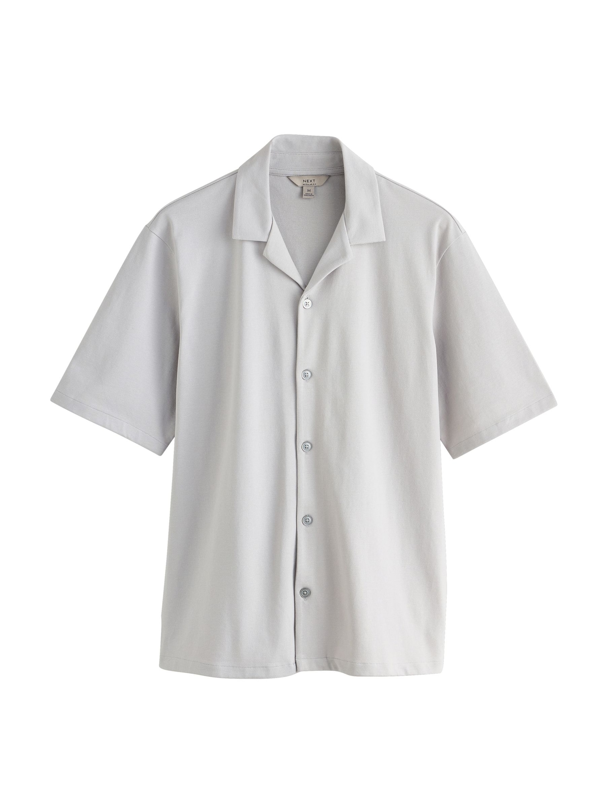 Next Рубашка на пуговицах Regular fit в цветах Navy, Light Grey, White — фото 4