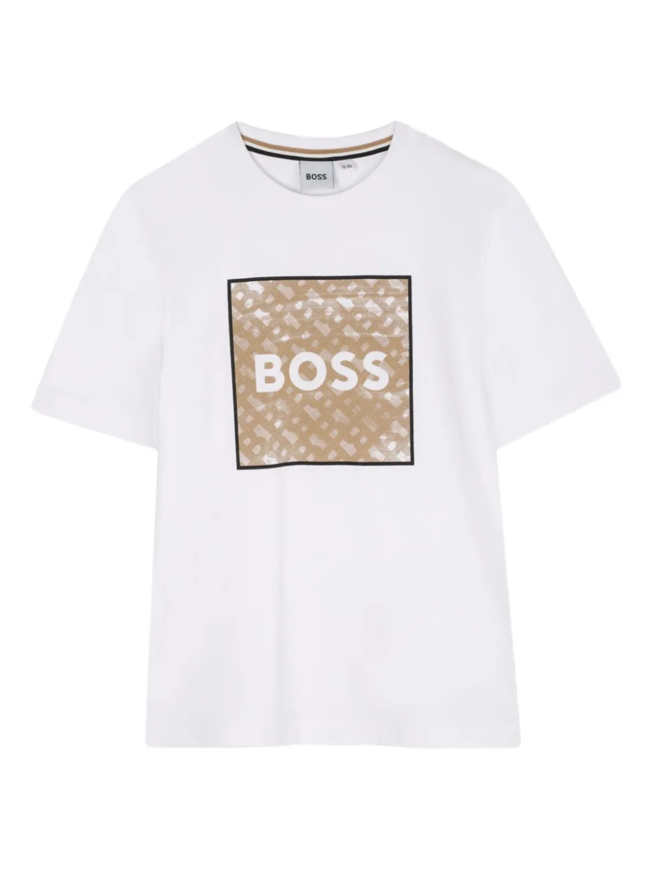 

Футболка с короткими рукавами и логотипом BOSS Kidswear, белый
