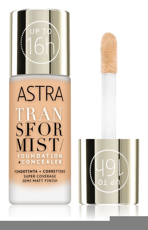 

Долговечная основа Astra Make-up Transformist, оттенок 003N Warm Beige 18 мл
