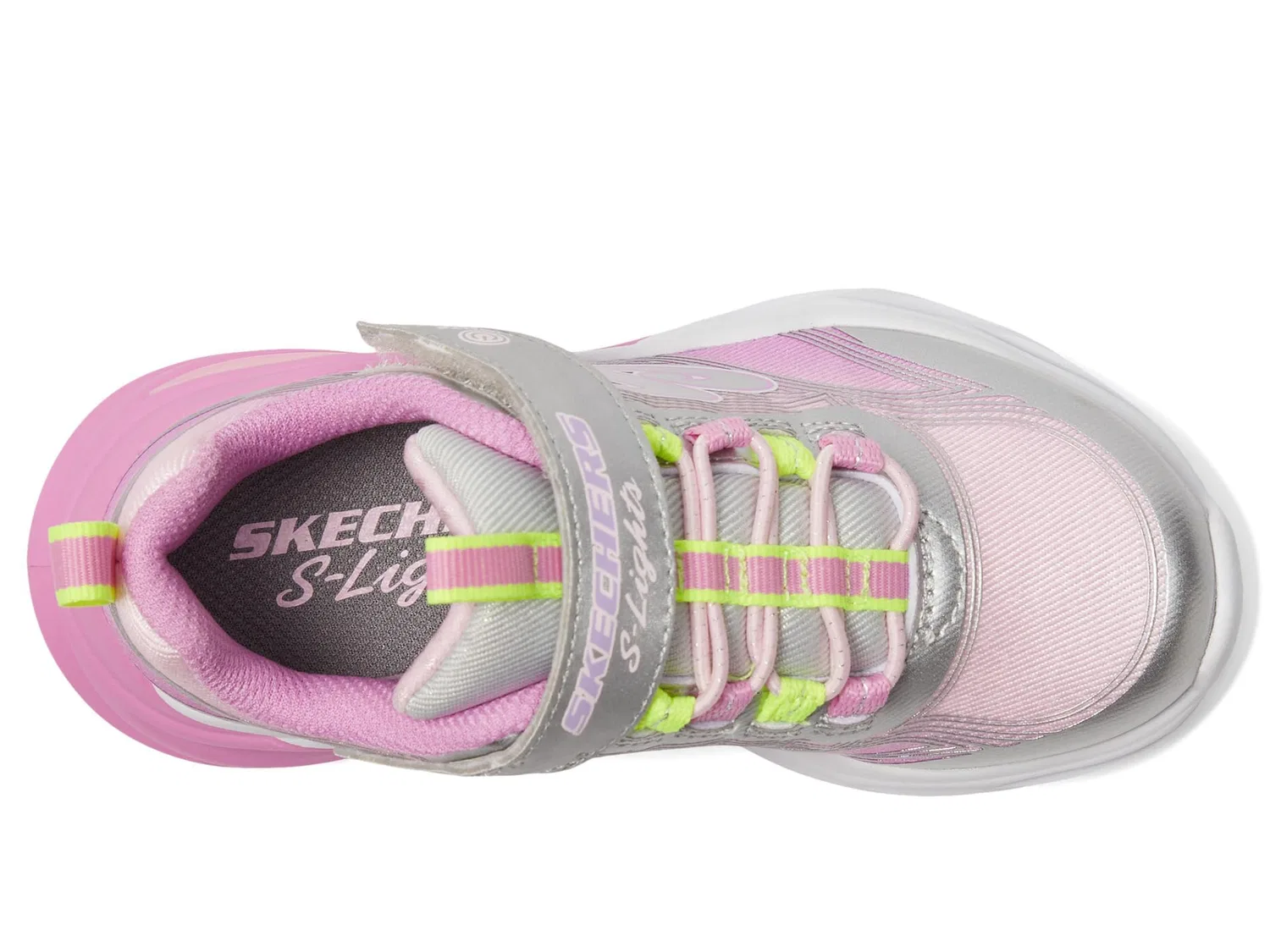 Детские кроссовки для мальчиков с подсветкой Skechers, Silver Multicoloured — фото 3