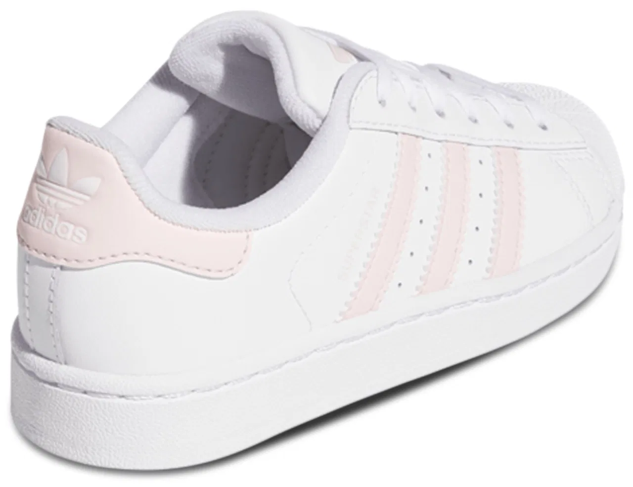Кроссовки для мальчиков Superstar Adidas, цвет Ftwr White/Sandy Pink/Ftwr White — фото 3