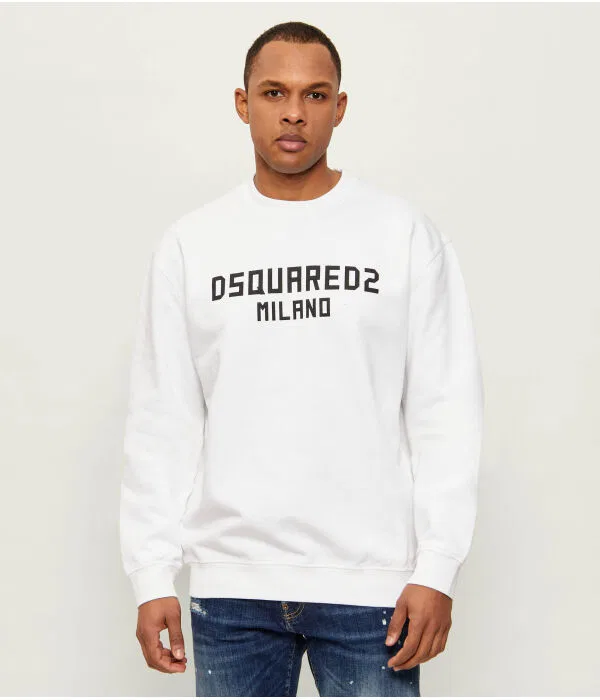 Мужской пуловер с длинным рукавом Dsquared2, белый