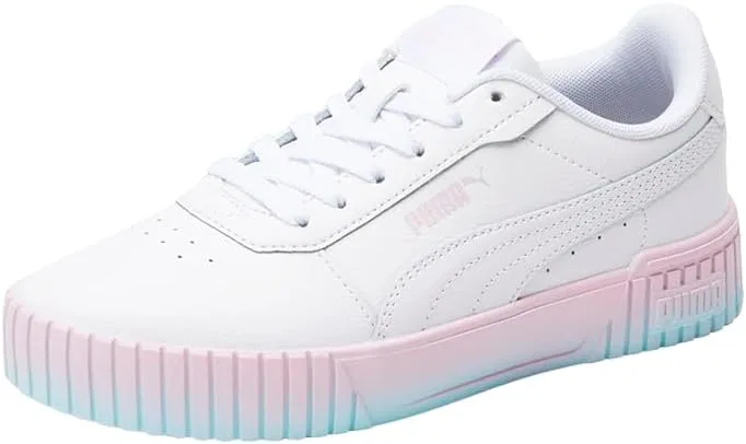 Детские кроссовки для девочек с градиентом Carina 2.0 PUMA, White — фото 2