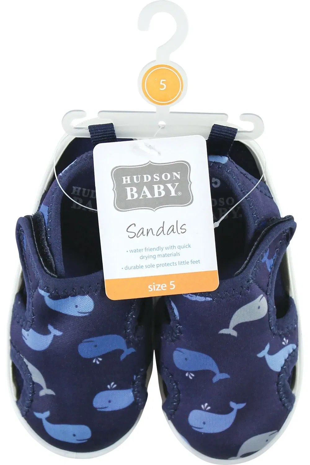Детские водные сандалии на растяжимой ткани Hudson Baby, Whale — фото 2
