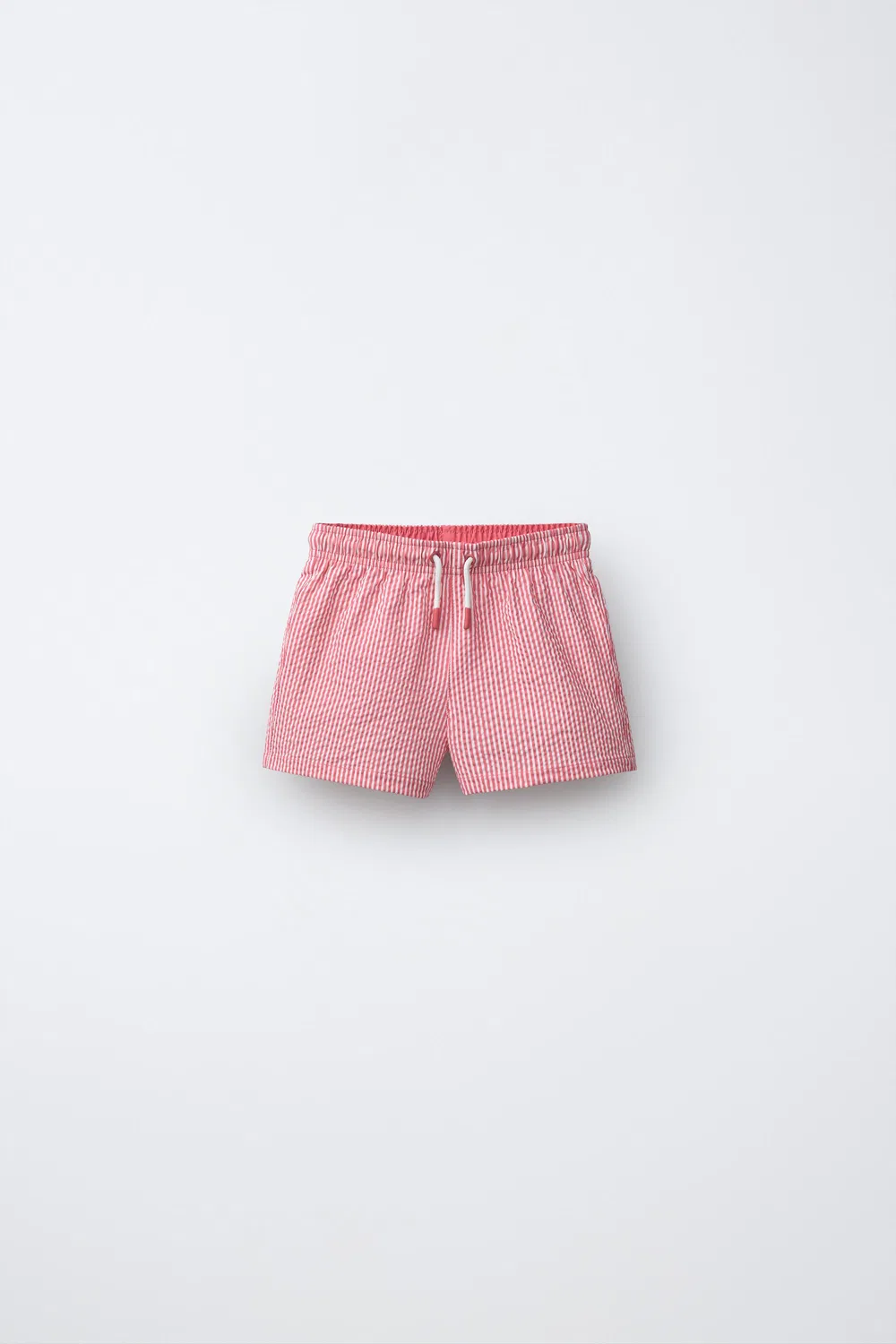 Плавки из полосатой ткани сирсакер, 1-6 лет ZARA, Coral