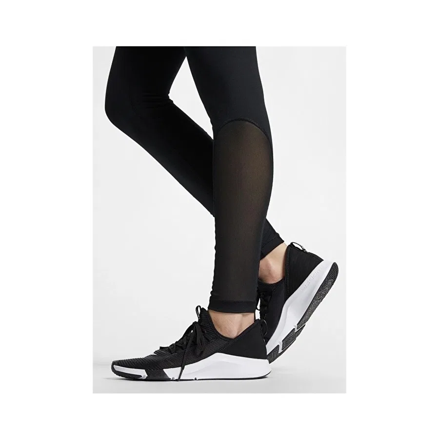 Спортивные леггинсы с сетчатыми вставками Nike Pro, Черный — фото 3