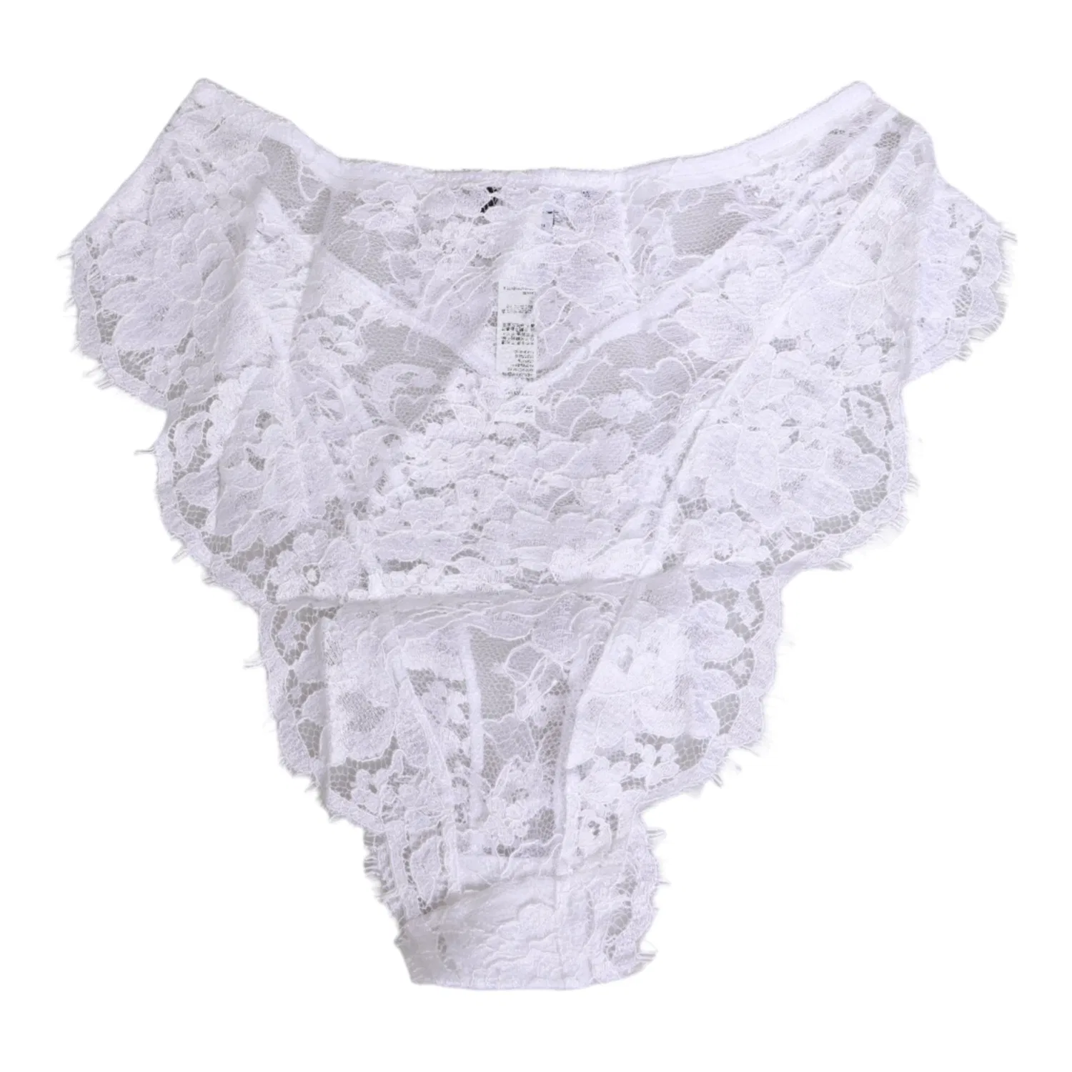 Женские трусы с цветочным кружевом Lace Briefs Dolce & Gabbana, White — фото 3