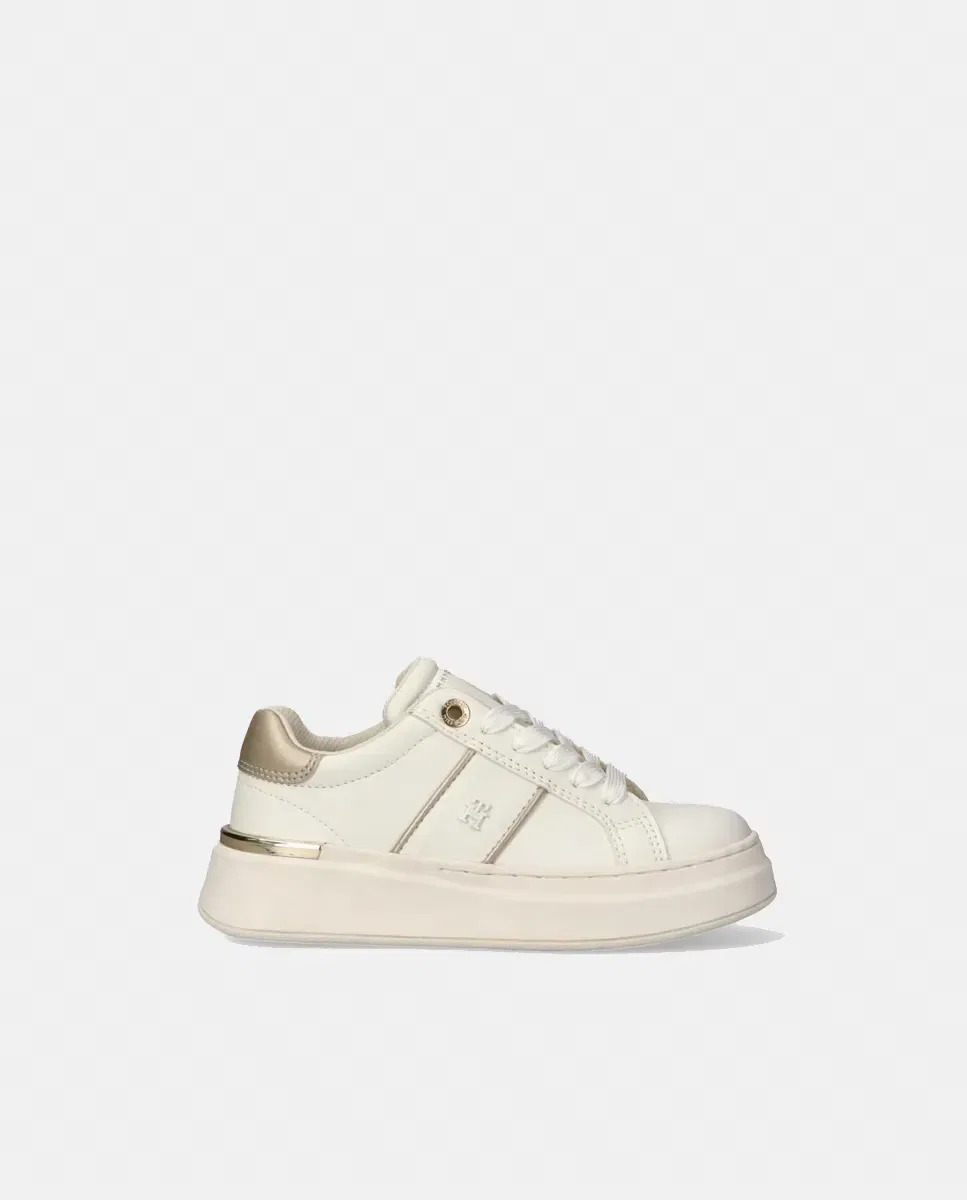 Детские кеды для девочек белые Tommy Hilfiger, Blanco