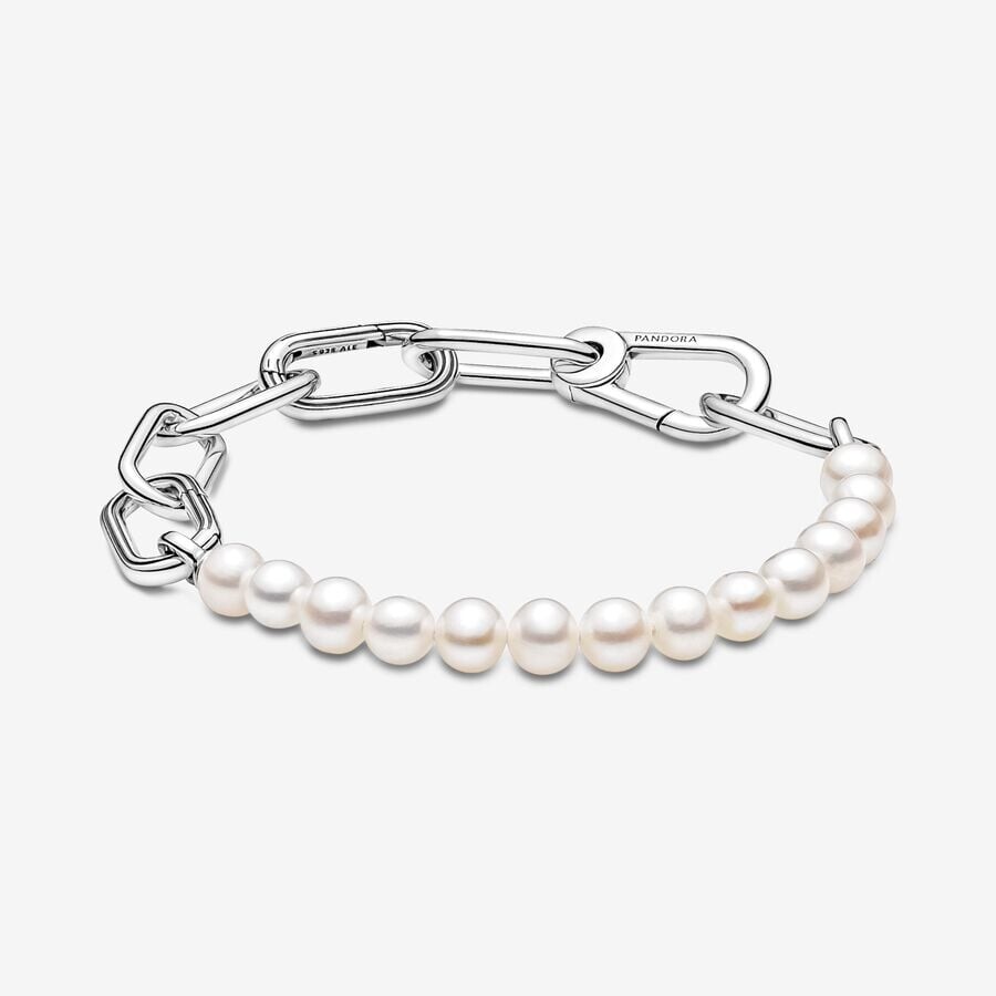 

Браслет Pandora ME Treated Freshwater Cultured Pearl, серебро/жемчуг