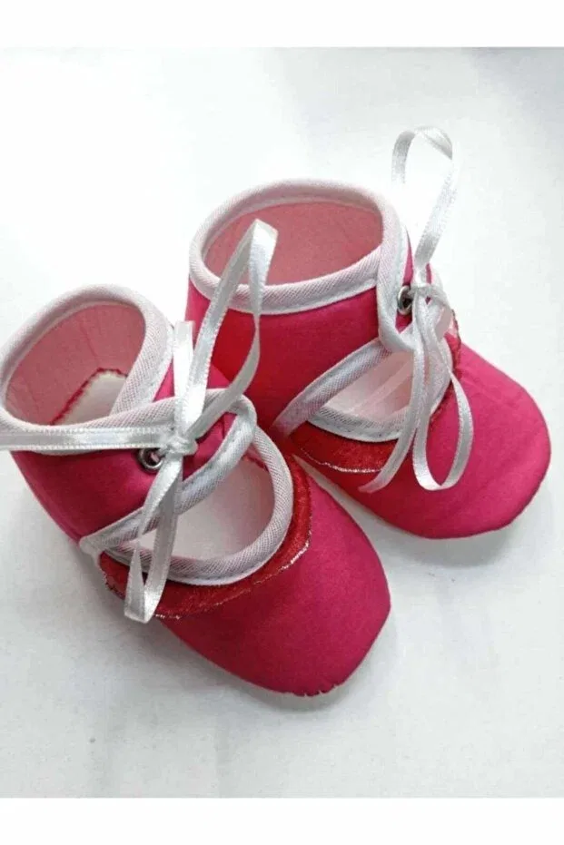 Детские пинетки для девочек тканевые Elfnur, Pink